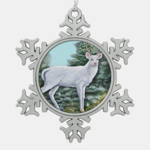 Adorno De Peltre Tipo Copo De Nieve El ciervo de Frost