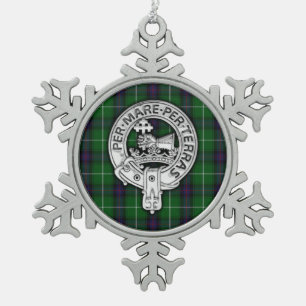 Adorno De Peltre Tipo Copo De Nieve El clan MacDonald del Escudo y el tartán de las i