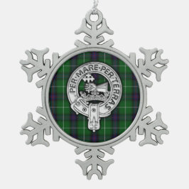 Adorno De Peltre Tipo Copo De Nieve El clan MacDonald del Escudo y el tartán de las is