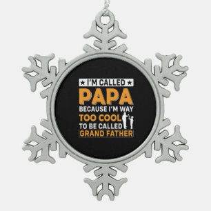 Adorno De Peltre Tipo Copo De Nieve El día del padre al que llamo papá