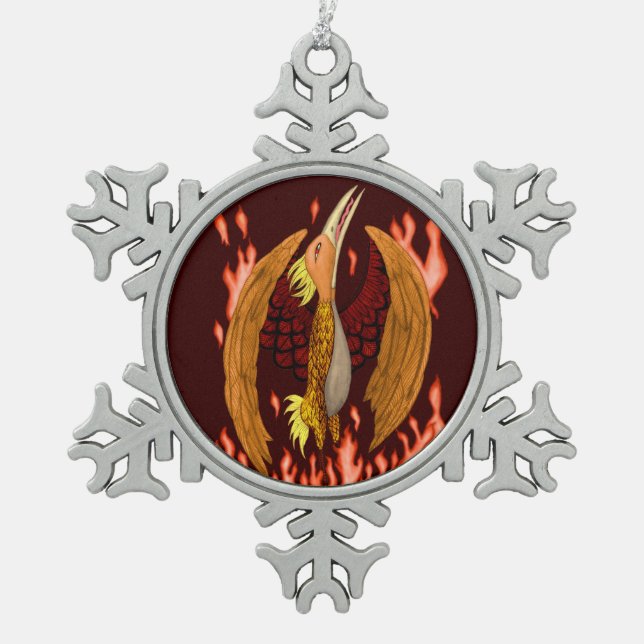 Adorno De Peltre Tipo Copo De Nieve El Fénix (Anverso)