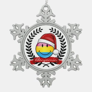 Adorno De Peltre Tipo Copo De Nieve El navidad diseña la bandera Pansexual del orgull