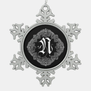 Adorno De Peltre Tipo Copo De Nieve Elegante Gótico Primer N Ornamento De Copo De Niev