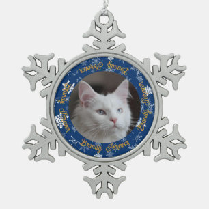 Adorno De Peltre Tipo Copo De Nieve Elegante Navidades Personalizados de fotografía de