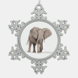 Adorno De Peltre Tipo Copo De Nieve elephant ornament