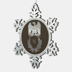 Adorno De Peltre Tipo Copo De Nieve Emblema de Napoleon Bonaparte