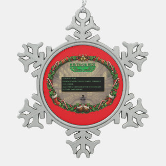 Adorno De Peltre Tipo Copo De Nieve En Navidad, todos pueden oírte ¡Alegrar!