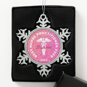 Adorno De Peltre Tipo Copo De Nieve Enfermero practicante de enfermería personalizado