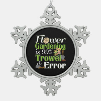 Adorno De Peltre Tipo Copo De Nieve Error de Trowl de jardinería de flores - Gardener