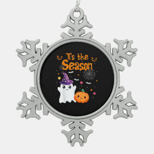 Adorno De Peltre Tipo Copo De Nieve Es la temporada de calabaza retro groovy vintage H