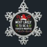 Adorno De Peltre Tipo Copo De Nieve Es Muy Probable Que Sea Una Familia Gangsta De Env<br><div class="desc">Lo Más Probable Es Que Sea Una Camiseta De Navidades De La Familia De Gangsta</div>