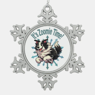 Adorno De Peltre Tipo Copo De Nieve Es Zoomie Time Border