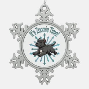 Adorno De Peltre Tipo Copo De Nieve Es Zoomie Time Cane Corso
