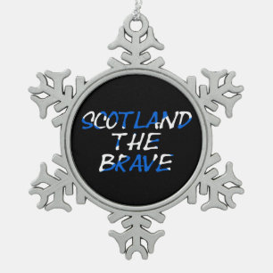 Adorno De Peltre Tipo Copo De Nieve Escocia: Los valientes en la bandera escocesa