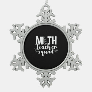 Adorno De Peltre Tipo Copo De Nieve Escuadrón de Maestros Maestros Maestros Math