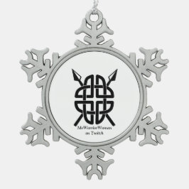Adorno De Peltre Tipo Copo De Nieve Escudo celta, mujer guerrera en Twitch