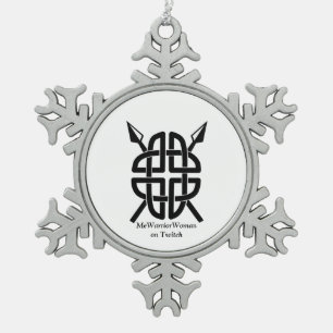 Adorno De Peltre Tipo Copo De Nieve Escudo celta, mujer guerrera en Twitch