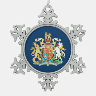 Adorno De Peltre Tipo Copo De Nieve Escudo de armas del Reino Unido