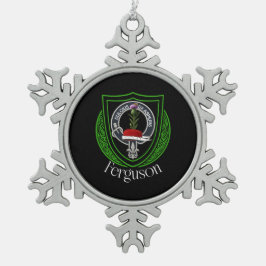 Adorno De Peltre Tipo Copo De Nieve Escudo de la Clan Escocesa Ferguson