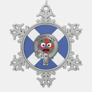 Adorno De Peltre Tipo Copo De Nieve Escudo y tartán de Kids Clan Donnachaidh en Saltir