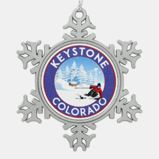 Adorno De Peltre Tipo Copo De Nieve Esquí de las montañas Keystone Colorado