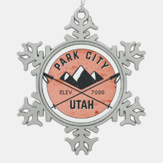 Adorno De Peltre Tipo Copo De Nieve Esquí Utah de Park City