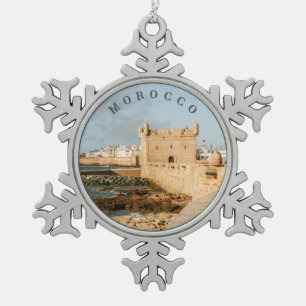 Adorno De Peltre Tipo Copo De Nieve Essaouira Marruecos Fortaleza Costera Viaje