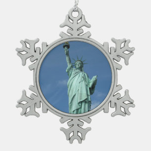 Adorno De Peltre Tipo Copo De Nieve Estatua de la Libertad, Nueva York