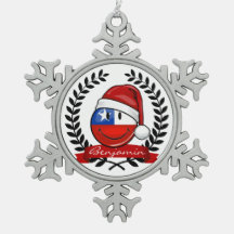 Estilo del navidad de la bandera de Chile