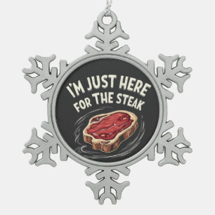 Adorno De Peltre Tipo Copo De Nieve Estoy aquí para los amantes de la carne de carne d