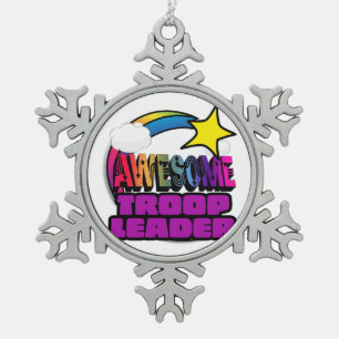 Adorno De Peltre Tipo Copo De Nieve Estrella de tiro arcoiris impresionante líder mili
