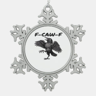 Adorno De Peltre Tipo Copo De Nieve F Caw F Gráfico Vintage Esencial