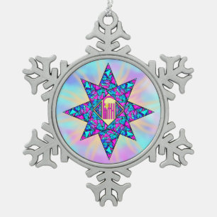 Adorno De Peltre Tipo Copo De Nieve Faith ~ Star