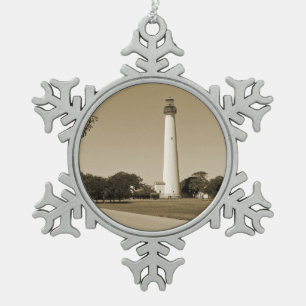 Adorno De Peltre Tipo Copo De Nieve Faro de Cape May