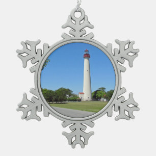 Adorno De Peltre Tipo Copo De Nieve Faro de Cape May