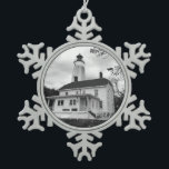 Adorno De Peltre Tipo Copo De Nieve Faro Sandy Hook<br><div class="desc">Faro Sandy Hook</div>