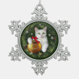 Adorno De Peltre Tipo Copo De Nieve Feliz Navidad