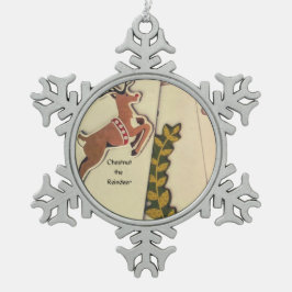 Adorno De Peltre Tipo Copo De Nieve Feliz Navidad