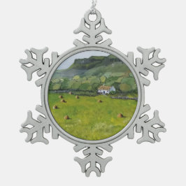 Adorno De Peltre Tipo Copo De Nieve Festividad de los Navidades de honor de Irlanda