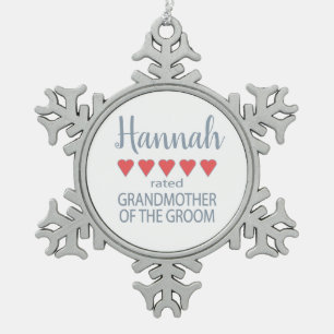 Adorno De Peltre Tipo Copo De Nieve Fiesta de novias y bodas 5 Abuela de corazón o nov
