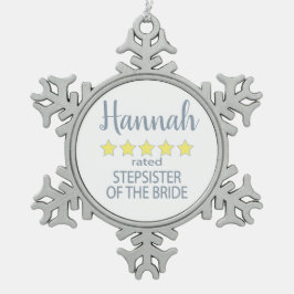 Adorno De Peltre Tipo Copo De Nieve Fiesta de novias y bodas 5 Estrella hermanastra de