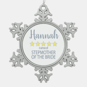 Adorno De Peltre Tipo Copo De Nieve Fiesta de novias y bodas 5 Estrella Madera de novi