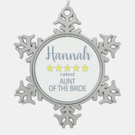 Adorno De Peltre Tipo Copo De Nieve Fiesta de novias y bodas 5 estrellas tía de novia