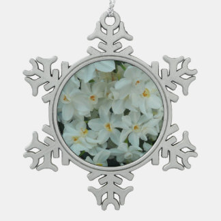 Adorno De Peltre Tipo Copo De Nieve Flores blancas de arcissus paperblancas