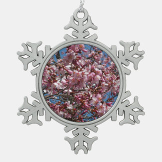 Adorno De Peltre Tipo Copo De Nieve Flores de cerezo y flor de Blue Sky Spring