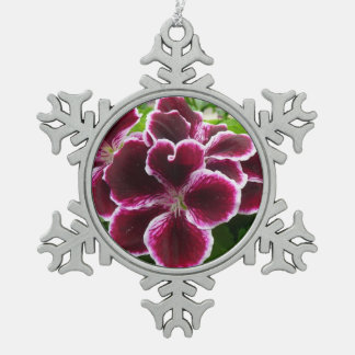 Adorno De Peltre Tipo Copo De Nieve Flores Regal Geranium Elegante Maroon Floral Lugga