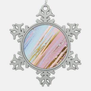 Adorno De Peltre Tipo Copo De Nieve Fondo rosa texturizado