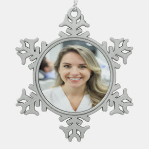 Adorno De Peltre Tipo Copo De Nieve Foto de dentista personalizar