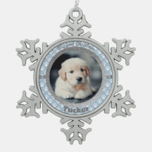 Foto de la primera Navidad del cachorro Huella de