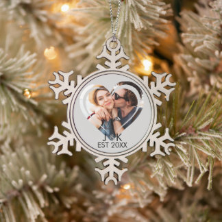 Adorno De Peltre Tipo Copo De Nieve Foto de pareja de enamorados novia novio corazón 